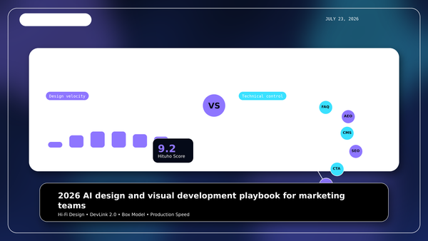 Framer AI vs. Webflow：2026 年深度对比指南 (07-23 更新)