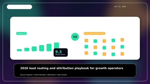 GoHighLevel vs Zapier 2026 lead routing and attribution comparison cover by Hituho