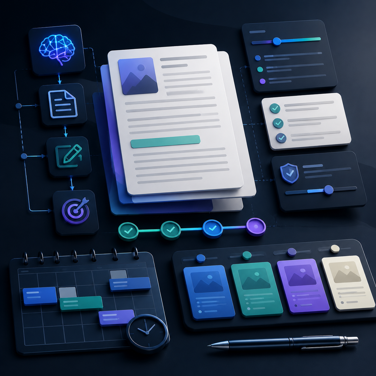 Best AI Writing Tools for Affiliate Marketers workflow illustration