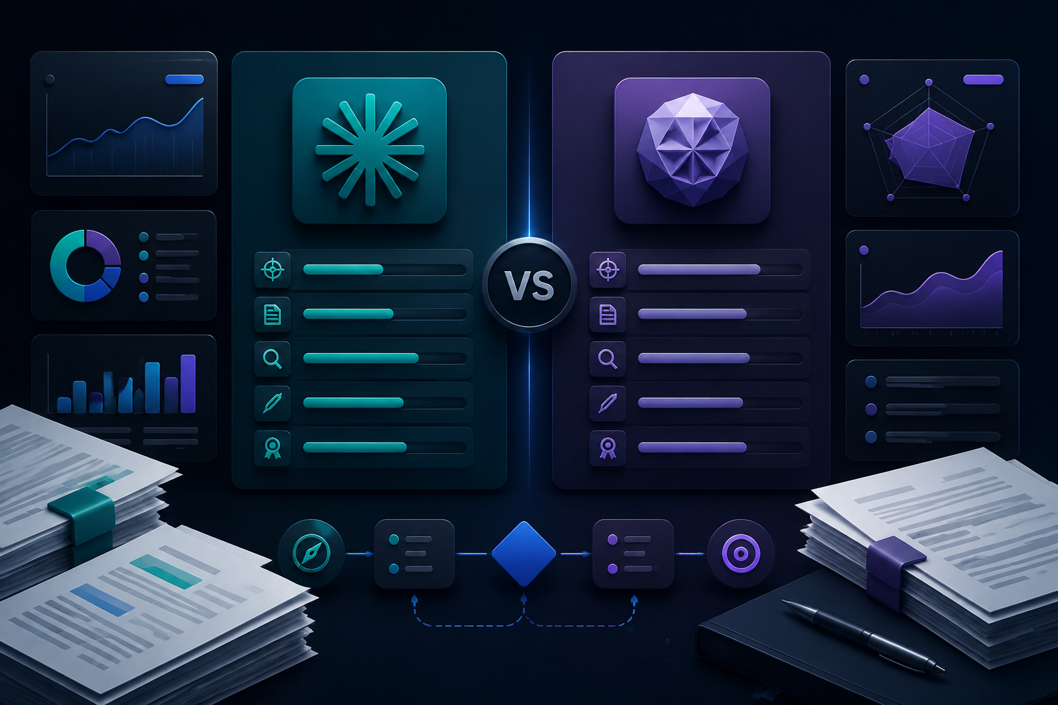 Claude 3.5 vs GPT-4o: Long-Form Blogger Comparison workflow illustration
