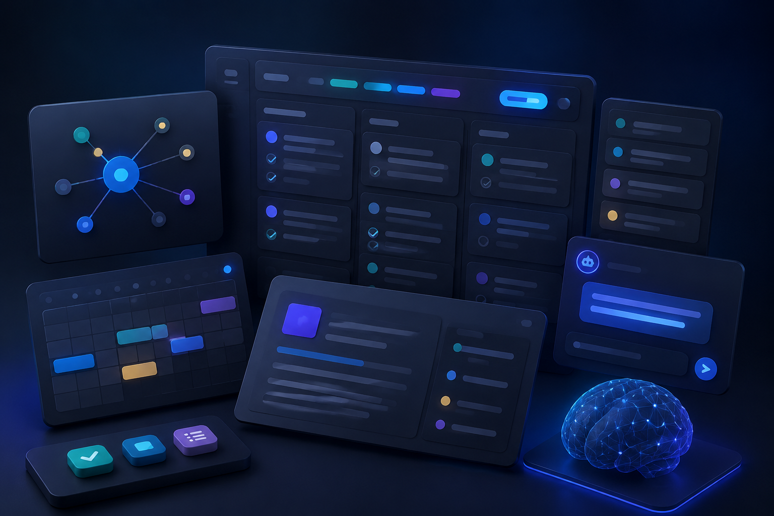 Taskade Review 2026: AI Workspace for Teams workflow illustration
